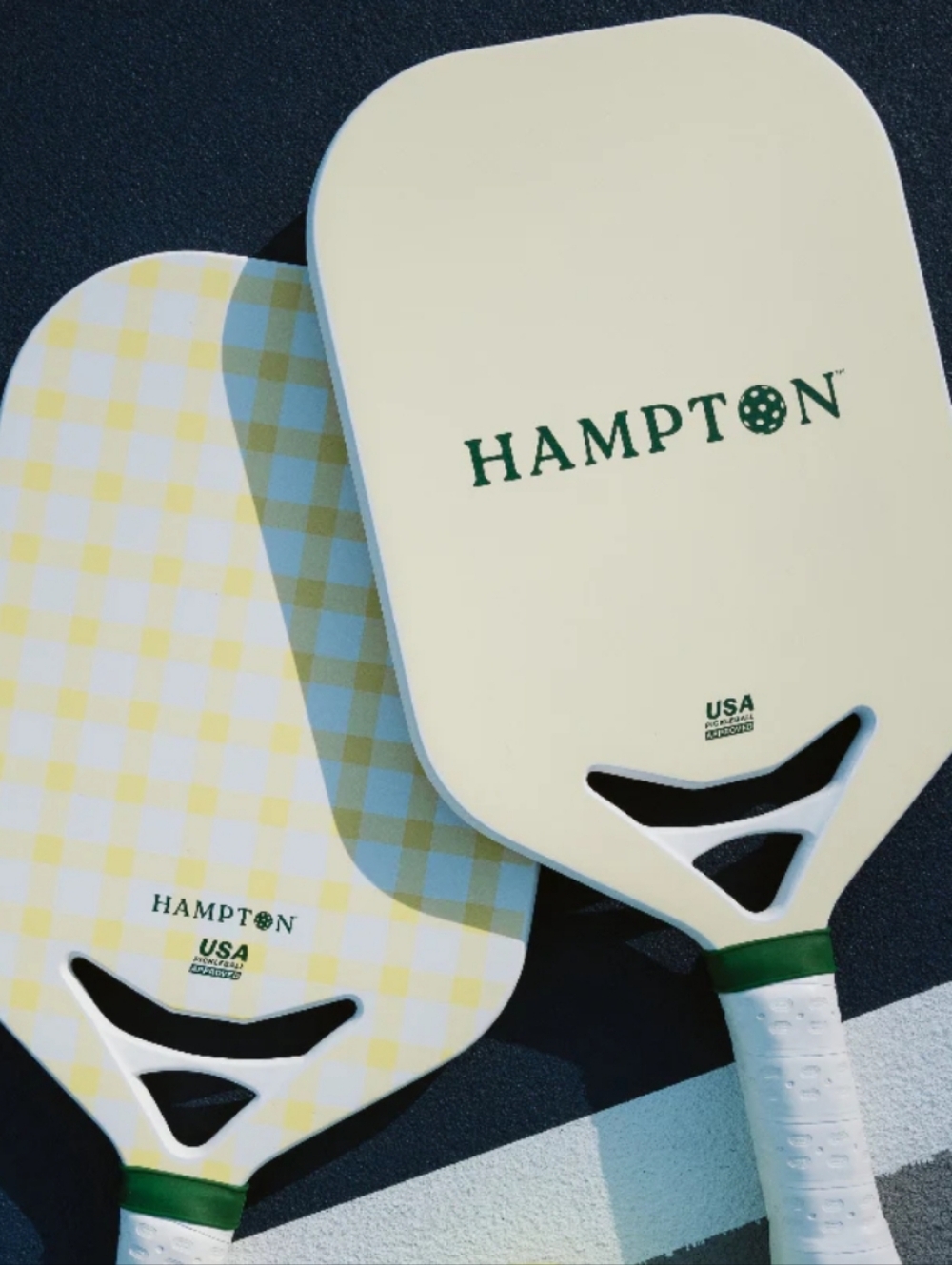 Hampton Paddle Set in Cream & Yellow Gingham
